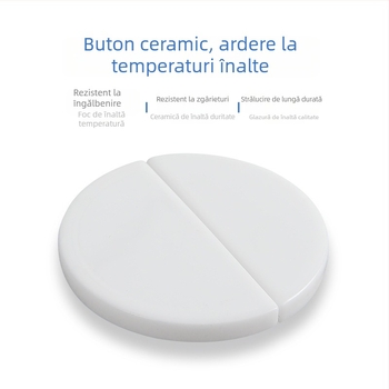 Accesorii pentru rezervorul de toaletă — universale, dublu sistem de spălare, buton ceramic pentru spălare, formă rotundă, stil modern și simplu