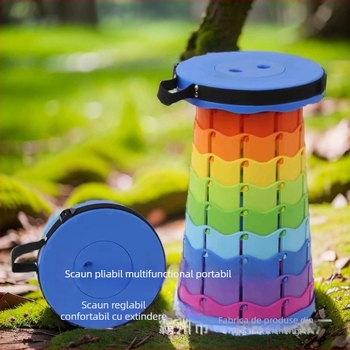 Taburet telescopic pliabil 3-a generație - material PP, pliabil, categorie: scaune pliabile