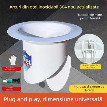 Filtru deodorant pentru toaletă în poziție ghemuit | Material ABS, stil modern minimalist, montaj, Origine: Zhejiang