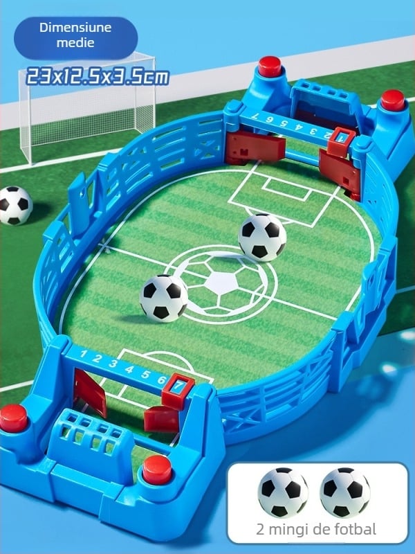 Joc de fotbal pe masă pentru doi jucători - construcție din plastic, duel pentru doi jucători, vârsta 4–14 ani