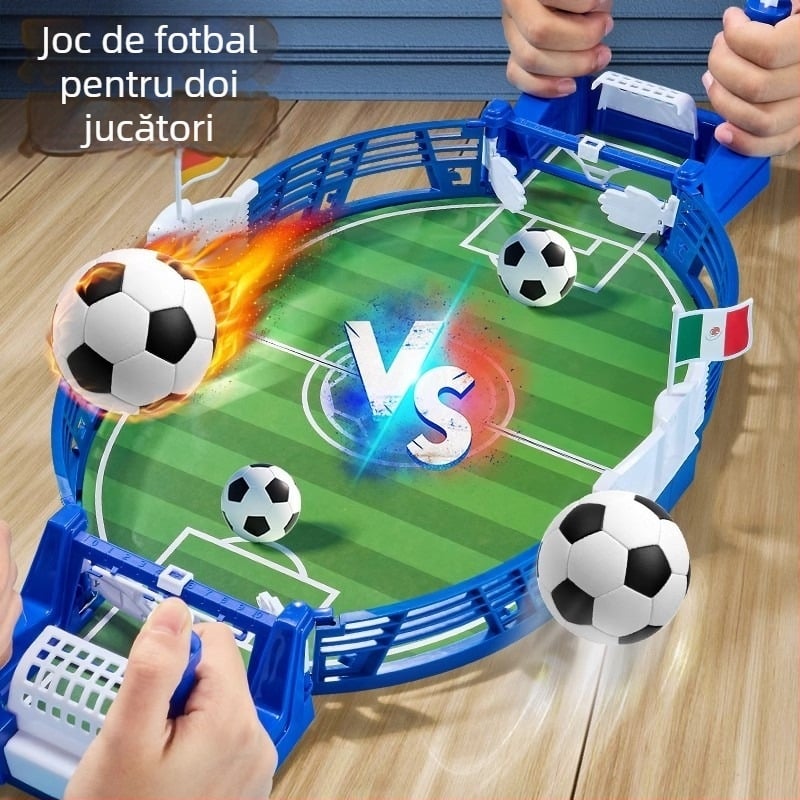 Joc de fotbal pe masă pentru doi jucători - construcție din plastic, duel pentru doi jucători, vârsta 4–14 ani