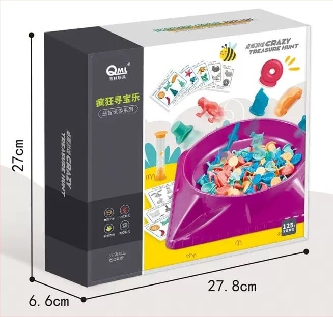 Joc de masă educațional despre vânătoarea de comori pentru copii - Interacțiune părinte-copil, concentrare (Material: plastic; Categorie: Jocuri/Sah; Ambalaj: Cutie; Accent educațional)