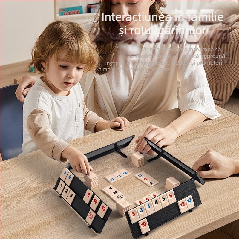 Israel Mahjong Joc digital cu cărți — Joc de masă pentru petreceri în familie, construcție din plastic, interacțiune la petrecere, pentru toate grupele de vârstă