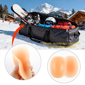 Genunchiere din silicon pentru schi și patinaj, protecție pentru genunchi, Xinrui