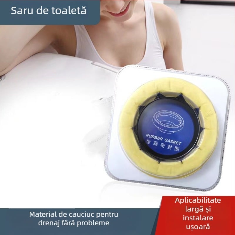 Inel de etanșare pentru flanșă de toaletă – control al mirosurilor, etanș la scurgeri, gata de montaj, stil modern simplu