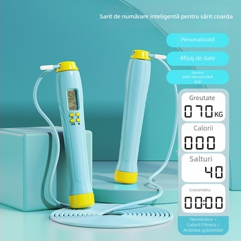 Bosskay sfoară de sărit fără fir – inteligentă, reglabilă, cu numărător, pentru elevi și adulți; corp ABS, specificația 2.8, fitness și sport