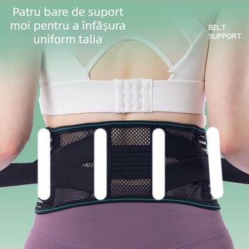 Banda lombară respirabilă, suport pentru talie, unisex, pentru alergare și fitness