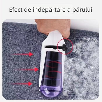 Perie electrostatică pentru îndepărtarea părului de pe haine, lenjerie de pat și părul animalelor — plastic, stil modern minimalist, rolă lipicioasă pentru păr (2023)