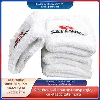 Bracer bandă pentru încheietură – din bumbac, absorbantă de sudoare, pentru adulți, baschet, pachet 500