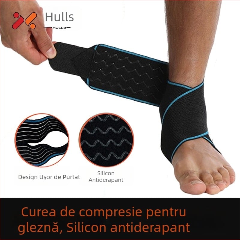 Protecție gleznă înfășurare din fibre poliesterice – pentru adulți, protecție a gleznei, suport gleznă, potrivit pentru baschet, alpinism, alergare
