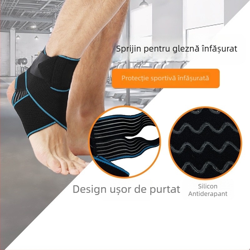 Protecție gleznă înfășurare din fibre poliesterice – pentru adulți, protecție a gleznei, suport gleznă, potrivit pentru baschet, alpinism, alergare