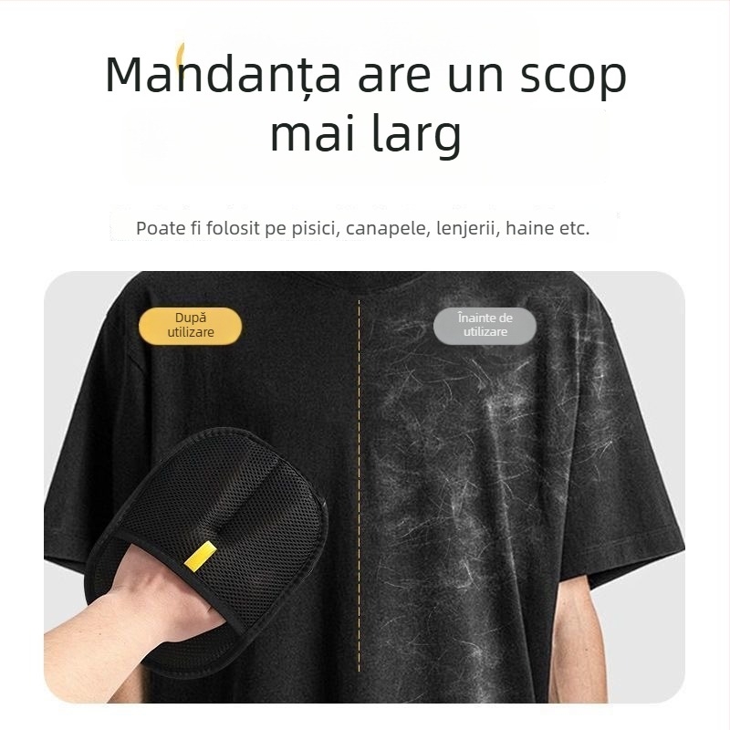 Mănuși pentru îndepărtarea părului de animale – Muxing, pentru pisici și câini, MX-CMS, fibră de poliester și țesătură plasă