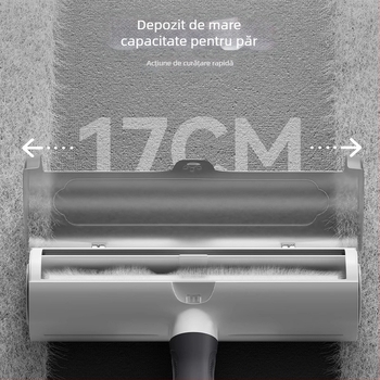 Înlăturător de păr pentru pisici și câini, cu adsorbție electrostatică, din ABS plastic și țesătură de poliester