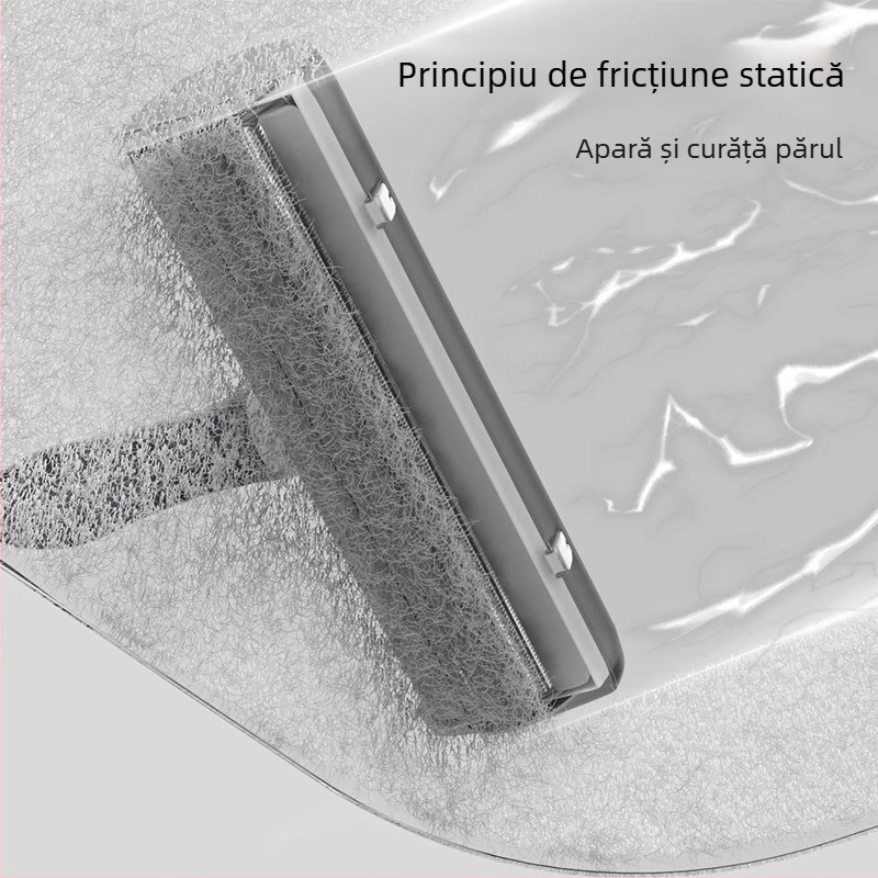 Înlăturător de păr pentru pisici și câini, cu adsorbție electrostatică, din ABS plastic și țesătură de poliester