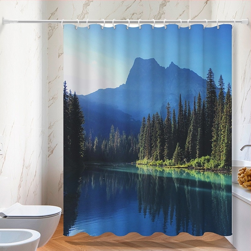 Cortină de duș 90g Chunya Spinning, stil modern și simplu, model: caractere, imprimare logo: disponibilă, Brand: Viansha