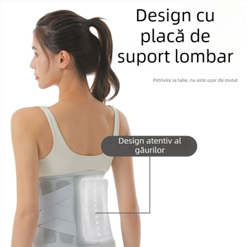 Banda de susținere a taliei din nylon pentru adulți, protecție talie cu dublă compresie, pentru badminton