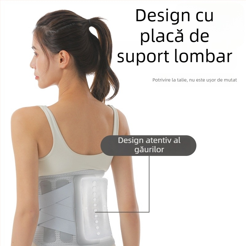 Banda de susținere a taliei din nylon pentru adulți, protecție talie cu dublă compresie, pentru badminton