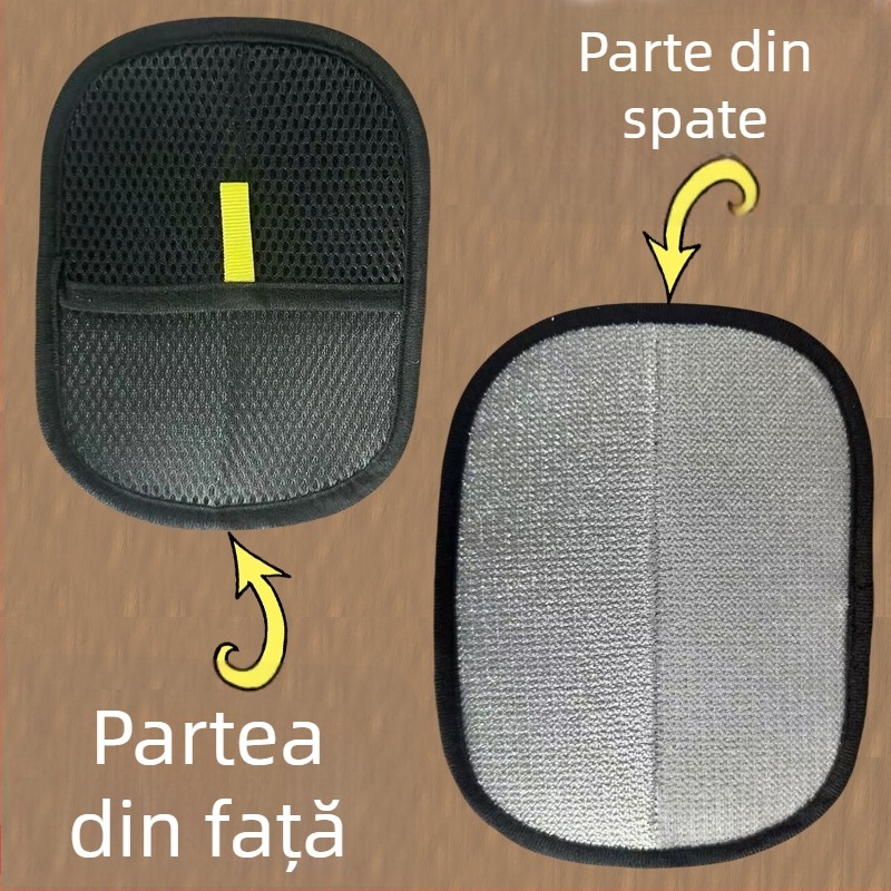 Thing island Mănușă de îndepărtare a părului cu încărcătură statică pentru animale de companie — periere bidirecțională, perie circulară pentru păr, pentru pisică cu blană scurtă