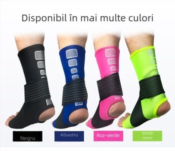 Protecție gleznă cu compresie, din cauciuc, pentru adulți, pentru fotbal, utilizare în exterior