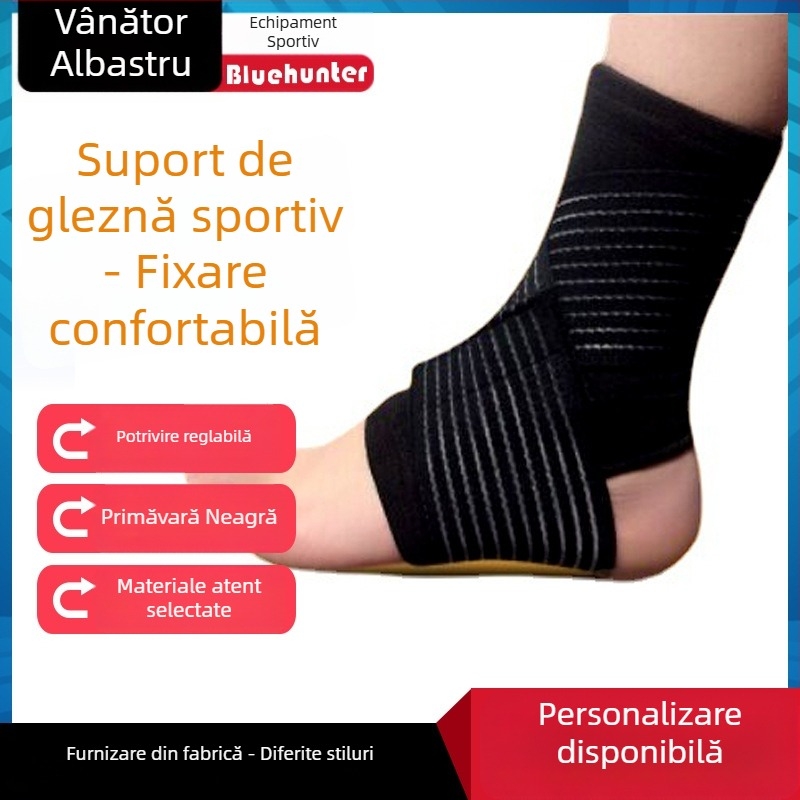 Blue Hunter protecție gleznă din latex, bandă respirabilă pentru fotbal