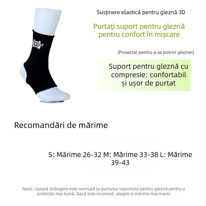 Taekabin Protecție gleznă pentru box – fibre de poliester, anti-entorsă, anti-derapant