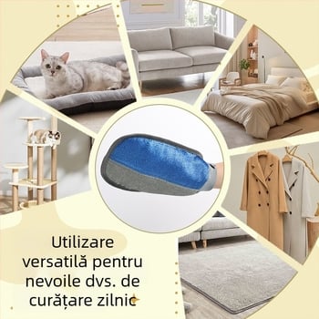Mănuși pentru îndepărtarea părului animalelor de companie: pisici și câini — Poliester-Bumbac, brand doglemi, pentru mobilier