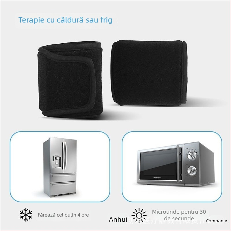 Orteză de gleznă cu gel pentru terapie caldă/rece, fibre de poliester, pentru adulți, alpinism