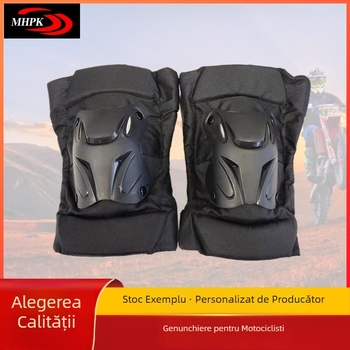 Genunchiere pentru motocicletă și ciclism – nailon, potrivire universală, protecție împotriva vântului și impactului