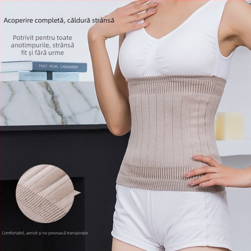 Sheep Kang protecție talie din cashmere pentru adulți – suport talie pentru somn și căldură de iarnă