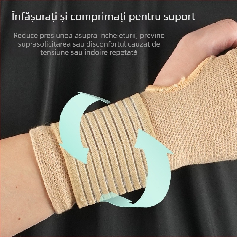 Protector presurizat pentru palmă și încheietură – bandă pentru încheietură, pentru exerciții, badminton și baschet