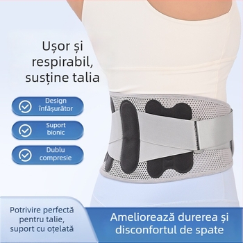 Protector talie din Spandex cu suport lombar și placă metalică – Unisex, potrivit pentru alergare, badminton, fitness