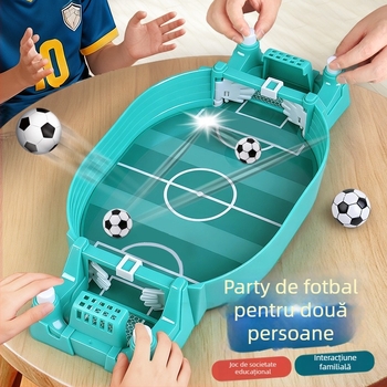 Fotbal pe masă pentru copii - duel pentru doi, joc interactiv părinte-copil, construcție din plastic, vârsta 4–14 ani