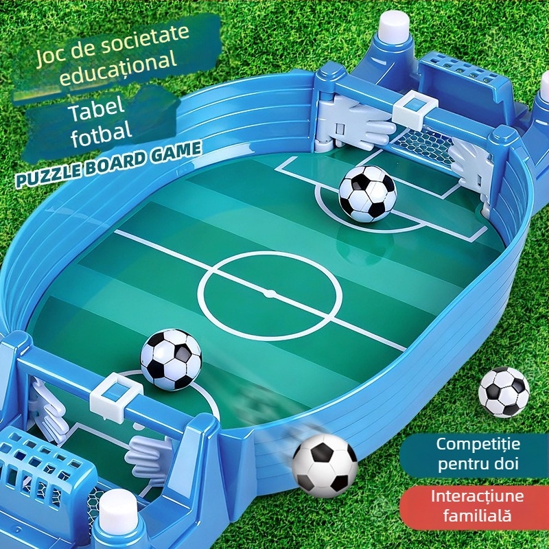 Fotbal pe masă pentru copii - duel pentru doi, joc interactiv părinte-copil, construcție din plastic, vârsta 4–14 ani