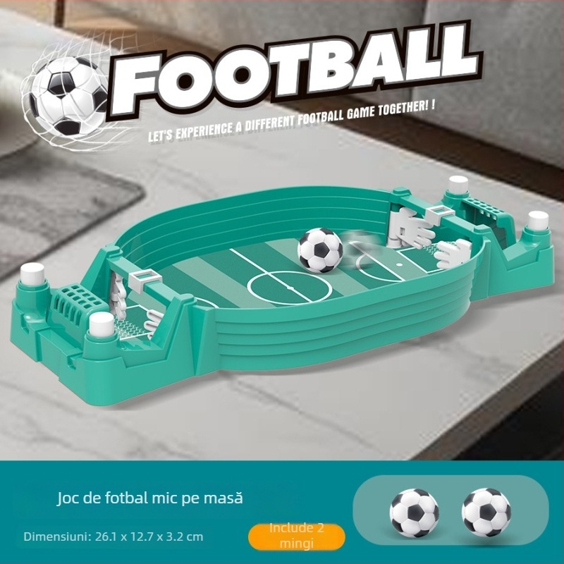 Fotbal pe masă pentru copii - duel pentru doi, joc interactiv părinte-copil, construcție din plastic, vârsta 4–14 ani