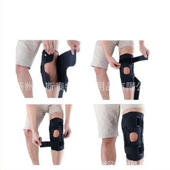 Genunchiere cu suport din cauciuc și placă de oțel, SBA compozit, pentru adulți, potrivite pentru ciclism, drumeții și sporturi în aer liber, 250–300 g