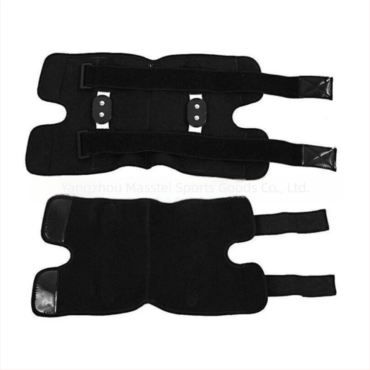 Genunchiere cu suport din cauciuc și placă de oțel, SBA compozit, pentru adulți, potrivite pentru ciclism, drumeții și sporturi în aer liber, 250–300 g