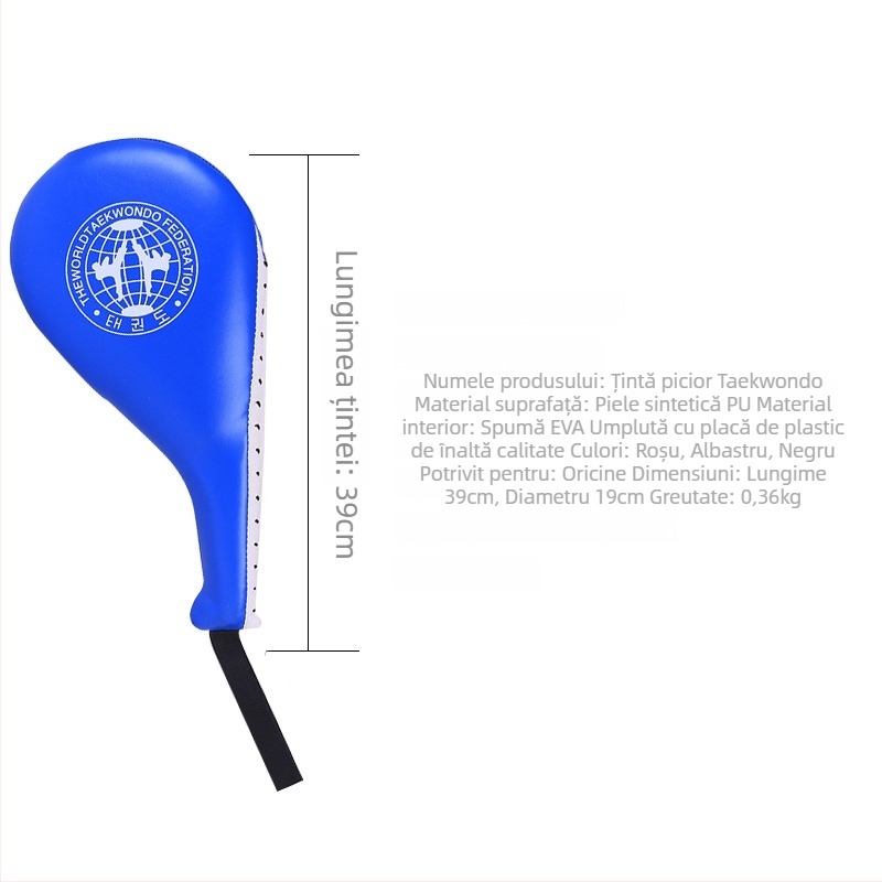 Yi Zixiang Țintă Taekwondo pentru picior cu sunet, aripă dublă, pentru copii și adulți, antrenament box și sanda, corp din spumă, 10 buc