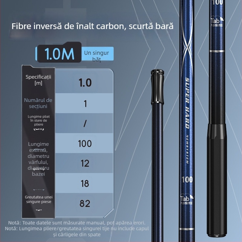 TAB Suport pentru undiță din fibră de carbon — rotație multi-direcțională, nepliabil