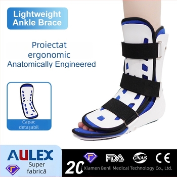 Orteza de gleznă cu fixare a articulației, din cauciuc, pentru adulți, reabilitare sportivă