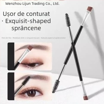 Set de îngrijire a sprâncenelor, 4 piese: trimmer, foarfecă și clips pentru sprânene; pentru începători