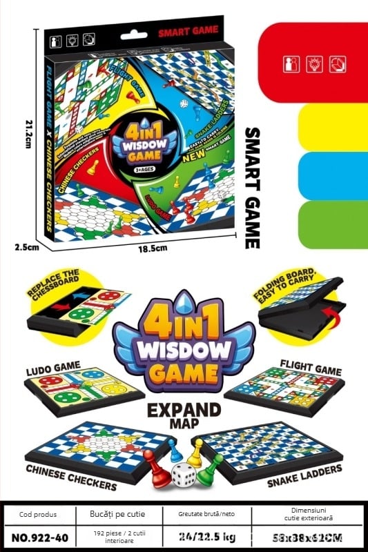 Joc de două persoane – multifuncțional, puzzle, dezvoltare intelectuală, joc hands-on și stimulare a creierului, carduri Tic-Tac-Toe