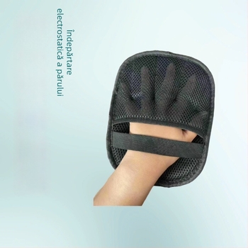 Mănușă de curățare a părului de animale de companie cu perie electrostatică bidirecțională — Velur + plasă tip sandwich, Origine: Hebei