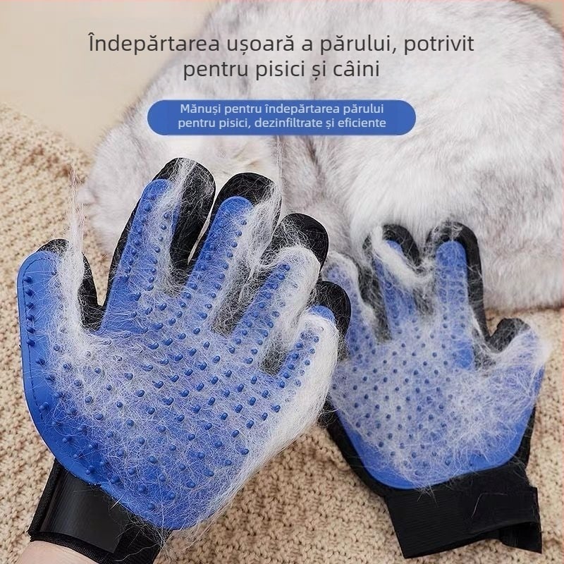 Mănuși de îngrijire pentru pisici cu perie pentru îndepărtarea părului și perie pentru blană, Pieptene pentru câini (Brand: Other; Material: Other; Piața principală: Mainland; Mărci private: Nu)