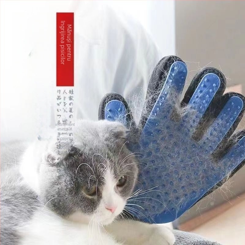 Mănuși de îngrijire pentru pisici cu perie pentru îndepărtarea părului și perie pentru blană, Pieptene pentru câini (Brand: Other; Material: Other; Piața principală: Mainland; Mărci private: Nu)