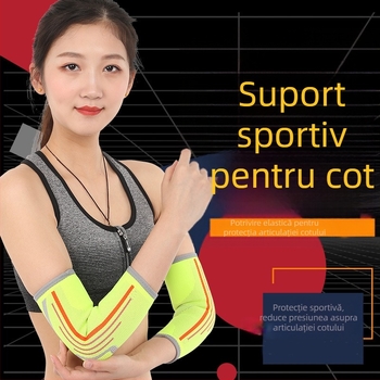 Manșon protector pentru cot, tricotat din nylon, pentru adulți, potrivit pentru ciclism, tenis, baschet și badminton