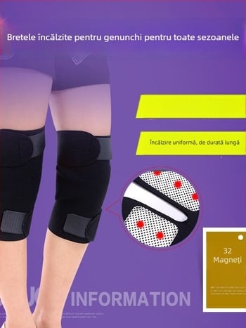 Genunchiere autoîncălzite pentru protecția articulației genunchiului – poliester, potrivite pentru alergare, fitness și masaj de sănătate