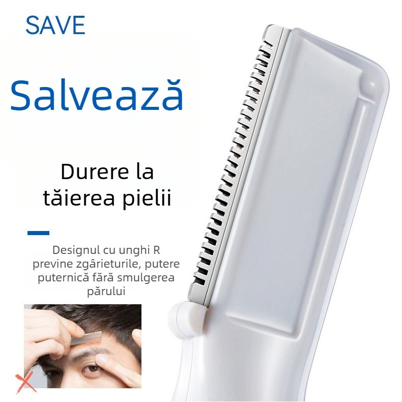 Trimmer electric pentru sprânene pentru bărbați, sigur pentru începători, reîncărcabil, pentru sprânene, tâmple, corp și păr pe picioare