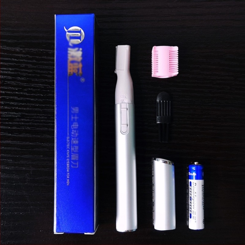 Trimmer electric pentru sprânene pentru bărbați, sigur pentru începători, reîncărcabil, pentru sprânene, tâmple, corp și păr pe picioare