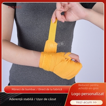 Bandaje pentru încheieturi din bumbac – protecție a încheieturilor, absorbție a transpirației, pentru adulți, potrivite pentru box și sanda