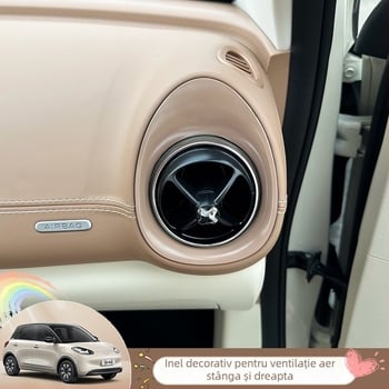 Inel decorativ pentru gurile de aer ale interiorului Wuling Bingo — accesoriu panou de bord, ABS, model 1252
